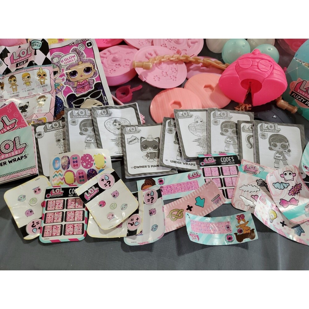 Huge Lot of LOL Surprise Empty Carry Containers PLUS stickers Under Wraps codes - Picture 2 of 14